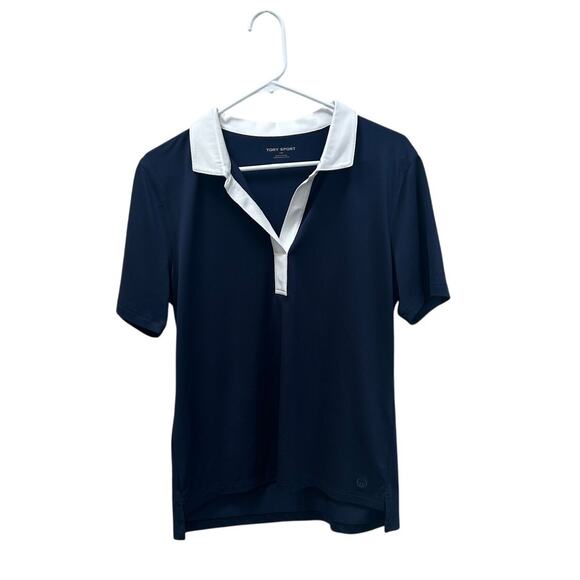 Tory Burch Sport Blue Polo size L - Picture 1 of 7